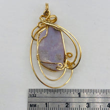 Load image into Gallery viewer, Druzy Agate 14K Gold Filled Wire Wrap Pendant | 1 1/2" Long | Light Pink | 1 |