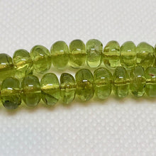 Load image into Gallery viewer, 5 Sparkling Smooth 7x4-7x3mm Peridot Roundel Beads 6761 - PremiumBead Alternate Image 2
