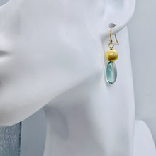 Load image into Gallery viewer, Fluorite 14K Gold Filled Drop/Dangle | 1 1/2" Long | Blue/Purple | 1 Earrings |