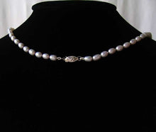 Load image into Gallery viewer, Elegant Platinum White Freshwater Pearl & Silver 20 inch Necklace 9915H - PremiumBead Alternate Image 3