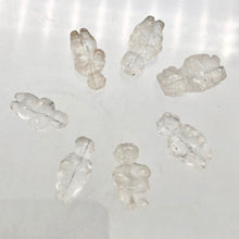 Load image into Gallery viewer, FERTILE! Carved Quartz Goddess of Willendorf Figurine | 20x10x9mm | Clear - PremiumBead Alternate Image 3