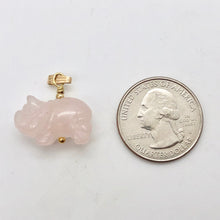Load image into Gallery viewer, Piggie! Carved Rose Quartz Pig 14K Gold Filled Pendant 509274RQG - PremiumBead Alternate Image 8