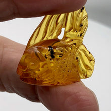 Load image into Gallery viewer, Amber Fish | 30x28x10 mm | Orange | 1 Pendant Figurine