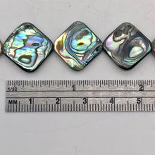 Load image into Gallery viewer, Blue Sheen Abalone 15mm Square Pendant Bead Strand - PremiumBead Alternate Image 5