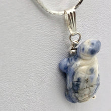 Load image into Gallery viewer, Charming! Unique Sodalite Turtle & Silver Pendant - PremiumBead Alternate Image 3