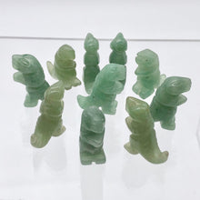 Load image into Gallery viewer, Hand Carved Aventurine Tyrannosaurus Rex Figurine | 20x15x7mm | Green - PremiumBead Alternate Image 4