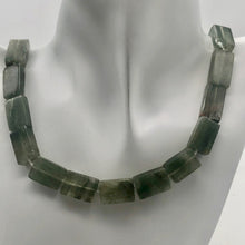 Load image into Gallery viewer, Natural graduated Rutilated Quartz strand | 20x11x6 - 15x8x5 | Green| Rectangle| - PremiumBead Alternate Image 3