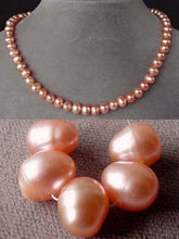 Load image into Gallery viewer, Stunning 'Peach Flambe' AAA Fresh Water Pearl Strand 101534 - PremiumBead Primary Image 1