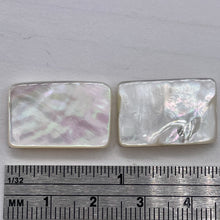 Load image into Gallery viewer, Natural AAA Mother of Pearl Shell Pendant Bead| 21x14 to 23x15x4mm | 2 Beads |