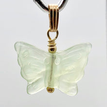Load image into Gallery viewer, Flutter Carved Aventurine Butterfly 14Kgf Pendant | 1 1/4" Long | Green | - PremiumBead Alternate Image 5