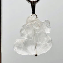 Load image into Gallery viewer, Ribbit! Natural Quartz Frog Solid Sterling Silver Pendant 509266QZS