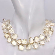Load image into Gallery viewer, Citrine Faceted Briolette Bead Strand | 12x11 to 15x12x7mm | Golden | 85g |