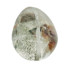 Load image into Gallery viewer, Lodalite Quartz Oval Pendant Bead | 26x20x15 mm | Clear Included | 1 Bead |