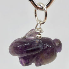 Load image into Gallery viewer, Hop! Amethyst Bunny Rabbit Solid Sterling Silver Pendant 509255AMS - PremiumBead Alternate Image 8