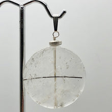 Load image into Gallery viewer, Tourmalated Quartz Beautiful Round Sterling Silver Pendant | 30mm | Disc |