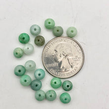 Load image into Gallery viewer, Carved 18 Natural Burmese Jade 6x4mm Roundel Beads - PremiumBead Alternate Image 5