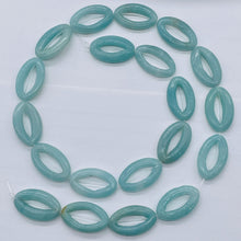 Load image into Gallery viewer, Picture Frame Amazonite 20x12 Oval Bead Strand 109368A