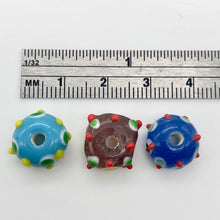 Load image into Gallery viewer, Hand Made Glass Lampwork Beads! | 12x8mm | Multi-hue | Roundel | 10 beads | - PremiumBead Alternate Image 6