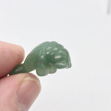 Load image into Gallery viewer, Grace 2 Carved Green Aventurine Manatee Beads | 21x11x9mm | Green - PremiumBead Alternate Image 2