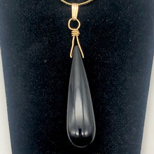 Load image into Gallery viewer, Hot! Black Onyx 14K Gold Filled Pendant | 2 1/4" Long |