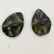Load image into Gallery viewer, Green Peridot Jasper Wavy Briolette Pendant Bead Strand | 31x23x5.5mm | - PremiumBead Alternate Image 7