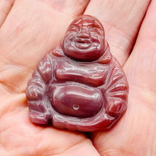 Load image into Gallery viewer, Exotic Fancy Jasper Hand Carved Buddha Bead | 33x30x7mm | Red
