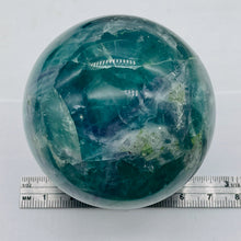 Load image into Gallery viewer, Fluorite Scry Meditation Sphere Round | 2 1/2" | Green/Clear | 1 Sphere |