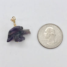 Load image into Gallery viewer, Amethyst Eagle Pendant Necklace | Semi Precious Stone Jewelry | 14k Pendant - PremiumBead Alternate Image 5