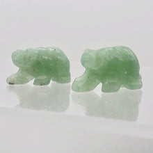 Load image into Gallery viewer, Roar Hand Carved Natural Aventurine Bear Figurine | 13x18x7mm | Green