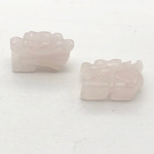Load image into Gallery viewer, Powerful 2 Carved Rose Quartz Winged Dragon Beads | 21x14x9mm | Pink