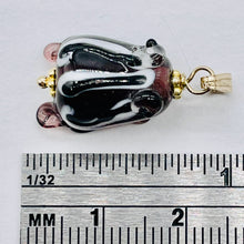 Load image into Gallery viewer, Lampwork Frog 14K Gold Filled Frog | 1" Long | Purple | 1 Pendant |