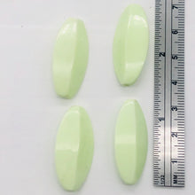Load image into Gallery viewer, Chrysoprase Parcel Ridged Marquise | 30x15 mm | Lemon Green | 4 Beads |