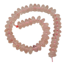 Load image into Gallery viewer, Rose Quartz 8" Strand Rondell | 8x4 mm | Pink |50 Beads |