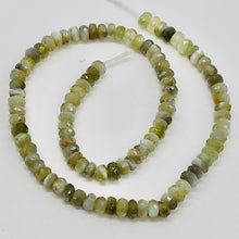Load image into Gallery viewer, Alexandrite Cats Eye Faceted Half Strand Rondell Beads | 3 mm | Green | 100 Beads |