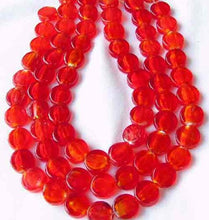 Load image into Gallery viewer, 5 Focal Flame Red Lampwork Glass Silver Foil Beads 8642 - PremiumBead Primary Image 1