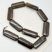Load image into Gallery viewer, Rivers of Fire! Boulder Opal Rectangular Bead Strand | 40x15x7mm | 10 Beads | - PremiumBead Alternate Image 2