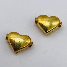 Load image into Gallery viewer, Valentine 22K Vermeil 13mm Heart Bead 009198