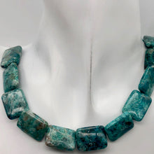 Load image into Gallery viewer, Natural Chrysocolla Rectangle 20x15x7mm Bead Strand - PremiumBead Primary Image 1