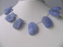 Load image into Gallery viewer, Druzy Blue Chalcedony Briolette Bead Strand 109392I - PremiumBead Primary Image 1