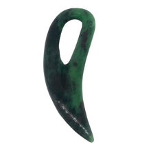 Load image into Gallery viewer, Ruby Zoisite Gemstone Comma Pendant | 94x28x6mm | Green/Red | 1 Pendant |