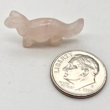 Load image into Gallery viewer, Dinosaur! Rose Quartz Diplodocus Dinosaur Figurine | 21x14x8mm | Pink