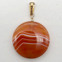 Load image into Gallery viewer, Made in USA Copper Red Carnelian 14Kgf Pendant 505677H