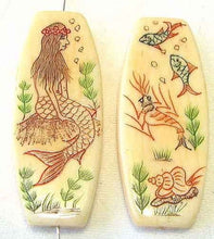Load image into Gallery viewer, Unqiue Carved & Engraved Mermaid Centerpiece Bead 9138 - PremiumBead Primary Image 1