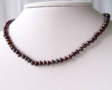 Load image into Gallery viewer, Purple Midnight Berry Freshwater Pearl Sterling Silver 15.5 inch Necklace 9915D - PremiumBead Alternate Image 2