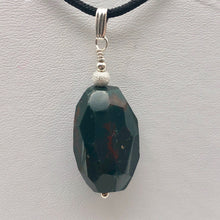 Load image into Gallery viewer, Hand Made Bloodstone Focal Pendant with Sterling Silver Findings | 1 3/4" Long - PremiumBead Alternate Image 10