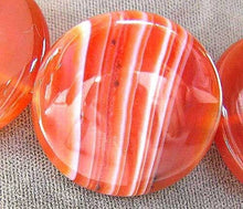 Load image into Gallery viewer, Red Sardonyx Agate Coin Pendant Bead 8" Strand (7 Beads) 5677HS - PremiumBead Alternate Image 5