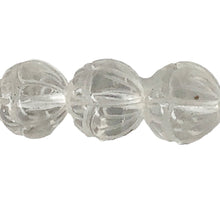 Load image into Gallery viewer, Rare! 3 Hand Carved Quartz Lotus 12mm Beads