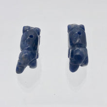 Load image into Gallery viewer, Abundance 2 Sodalite Hand Carved Bison / Buffalo Beads | 21x14x7.5mm | Blue - PremiumBead Alternate Image 9
