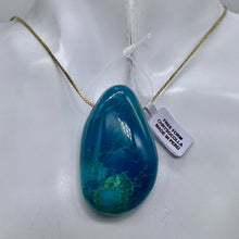 Load image into Gallery viewer, Chrysocolla Free Form Pendant Bead | 41x25x14 mm | Blue | 31g |1 Pendant Bead |