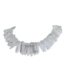 Load image into Gallery viewer, Quartz Polished Points Strand | 28x5 to 10x4mm | Clear | 72g | 90 Beads |